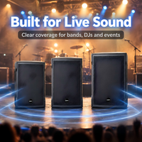 Speaker Profesional Audio 8/10/12/15 Inch Metal Pasif Full-range 180W 8 Tahan Lama untuk Ruang Rapat Kuliah Konser Panggung