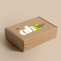 Boîte d'emballage en papier artisanal avec logo personnalisé pour modèles de conception personnalisés sans parfum avec doublure en éponge et bande de déchirure
