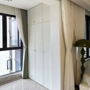 Whole House Customized Modern Simple Hinged <b>Wood</b> Wardrobe Cabinet <b>Bookcase</b> TV Cabinet Balcony Cabinet Bedroom Furniture - Product Image 1