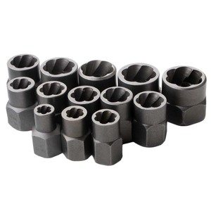 Broken Nut Extractor Set 26 Pc Carbon Steel Hex <b>Screw</b> Remover <b>Drill</b> <b>Bit</b> For Home Auto Repair Tool - Product Image 2