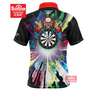 Wholesale Cheap Darts Shirts Unisex Dart Shirts Polyester Print Custom Blank Sublimation Dart Polo Shirt With Pocket