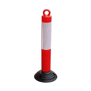 Postes de Seguridad de Tráfico de PE flexibles de 80cm de alta calidad con base roja + Blanca de 260mm y productos de advertencia de tráfico - Product Image 2