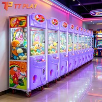 Productos Kawaii: Juguetes de Sonic de Parque de Diversiones Vintage, Premios Gigantes para Máquinas Recreativas, Juguetes Blandos de Fútbol, Máquina de Grúas con Aceptador de Billetes (Versión en Inglés)