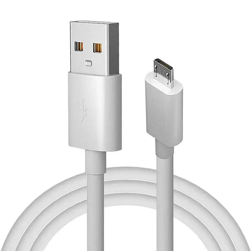 High Quality 2023 Wholesale Hot Selling Factory Price Data Wire/Round Micro Charger Cables White Color USB Charging Cords Cable