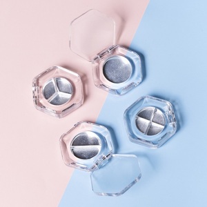 Paleta de sombra de ojos transparente, caja de colorete vacía, en polvo compacto resaltador, hexagonal, mm - Product Image 3