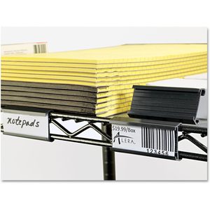 Etiquetas para estanterías de alambre Alera Alesw59St, paquete de 10, hechas de plástico duradero - Product Image 4
