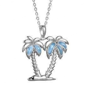 Colgante de Plata de Ley 925 100% con Larimar Natural Genuino para Mujer - Product Image 3