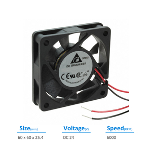 Ventilador Axial Delta AFB0624SH-A 24VDC 0.17A 4.08W 6000RPM para Gabinete de Control, Inversor y UPS - Product Image 3