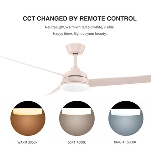 Ventilador de Techo LED con Aspas de Madera, Control Remoto Inteligente, Motor DC, Diseño Moderno y Simple, con Función de Atenuación - Product Image 4