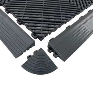 Piso de enclavamiento Garaje Baldosa de enclavamiento Piso de garaje de plástico de enclavamiento para azulejo de piso de lavado de autos - Product Image 3