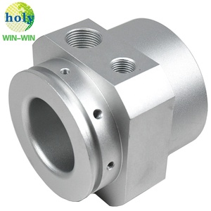 OEM Custom Aluminum Alloy 7075 <strong>Clear</strong> <strong>Anodizing</strong> Finish Electronics Connector Mounting Parts with CNC Machining Milling Services - Product Image 1