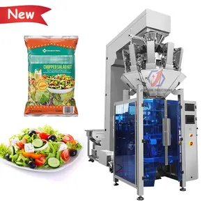 Mesin Pengemas Salad Buah Campuran Makanan Beku Penimbang Multihead Otomatis Kecepatan Tinggi