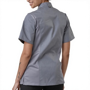 Uniforme de Chef para Personal de Catering, Chaqueta de Cocina para Restaurante y Hotel con Logotipo Personalizado, Chaqueta de Chef Profesional con Cuello Alto y Transpirable - Product Image 2