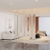 Minimaliste nordique lumière luxe en fer forgé cadre Changhong verre écran diviseur cloison pour salon entrée couloir