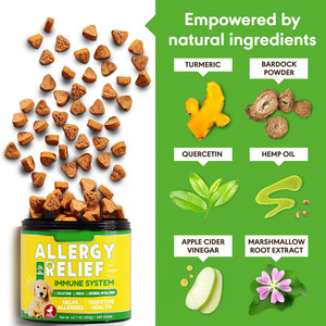 OEM Procesamiento de suplementos para el cuidado de la salud de mascotas <span class=keywords><strong>Alergia</strong></span> Inmune Masticables suaves para aliviar <span class=keywords><strong>las</strong></span> alergias estacionales y alimentarias - Product Image 3