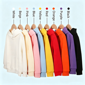 Vente en gros de sweats à capuche d'hiver personnalisés avec logo, sweats à capuche décontractés, sweats à capuche pour enfants, couleur unie, épais et chauds - Product Image 2