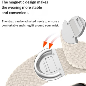 Correas de Reloj Magnéticas Universales de Nailon Trenzado Cómodas y de Diseño Win-Win, Compatibles con <span class=keywords><strong>Apple</strong></span> <span class=keywords><strong>Watch</strong></span> Serie 9 de 45 mm - Product Image 2