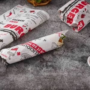 Meilleur Prix Nouveaux Matériaux Papier sulfurisé imprimé coloré anti-graisse pour restaurant, revêtement simple face pour hamburgers et produits laitiers - Product Image 5