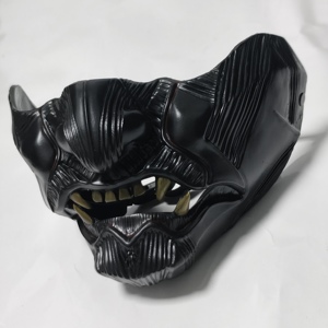 Máscara de <span class=keywords><strong>Samurai</strong></span> Japonesa de Halloween, Máscara de Resina para Cosplay, Disfraz, Baile, Iluminada, Recargable, para Fiesta - Product Image 4