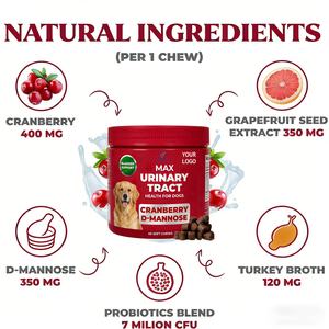 อาหารเสริมสำหรับสุนัข OEM/ODM ช่วยบำรุงระบบทางเดินปัสสาวะ ด้วยสารสกัดจากแครนเบอร์รี่ ช่วยดูแลสุขภาพกระเพาะปัสสาวะและปัญหาการกลั้นปัสสาวะไม่อยู่ - Product Image 6