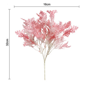 Foglie Artificiali Colorate in Seta, Foglie Verdi, Rosa e Rosse per Decorazioni Domestiche, Soggiorno, Matrimoni e Composizioni Floreali - Product Image 5