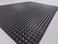 Factory Checker Plate Pyramid Pattern Gummi matte Gummi boden Gummi platte für Garage Custom Cutting Service