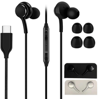 Écouteurs Type C avec contrôle du volume, écouteurs filaires Type-C pour Samsung AKG Galaxy Note 10 S10 S20 S21 S22 Untral