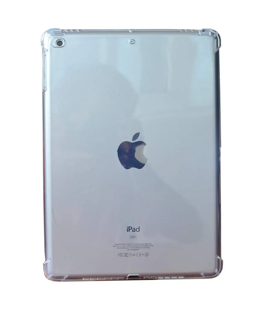 For iPad 9.7 Case Clear TPU Cover for iPad Case Air 2 Flexible Soft Back Cover With Bumper Cushion