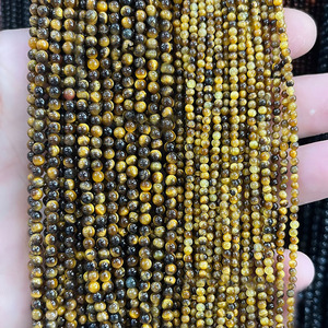 Lava Ojo de Tigre amatista cuarzo rosa lapislázuli citrino cuentas sueltas para pulsera collar fabricación de joyas - Product Image 1