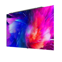Téléviseur LED intelligent 4K UHD 65 pouces sans cadre, incurvé en option, Android, WiFi, commande vocale, OEM ODM, directement de l'usine