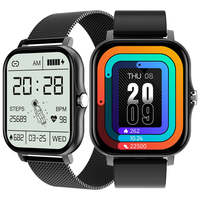 Montre connectée Y13 en acier inoxydable avec double bracelet en silicone, tracker d'activité, boussole, IP67, dorée, carrée, montre de sport, Reloj Inteligente
