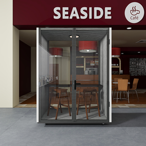 <span class=keywords><strong>Studio</strong></span> insonorisé professionnel, salle de réunion insonorisée, cabine insonorisée pour 6 personnes, pod acoustique insonorisé pour le travail, cabine d'enregistrement de bureau - Product Image 5