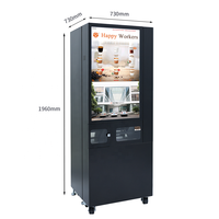 Máquina Expendedora de café capuchino americano caliente recién molida comercialmente automáticamente