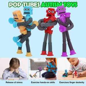 Pack Jouets Sensoriels Tube Télescopique Ventouse Robot - Product Image 5