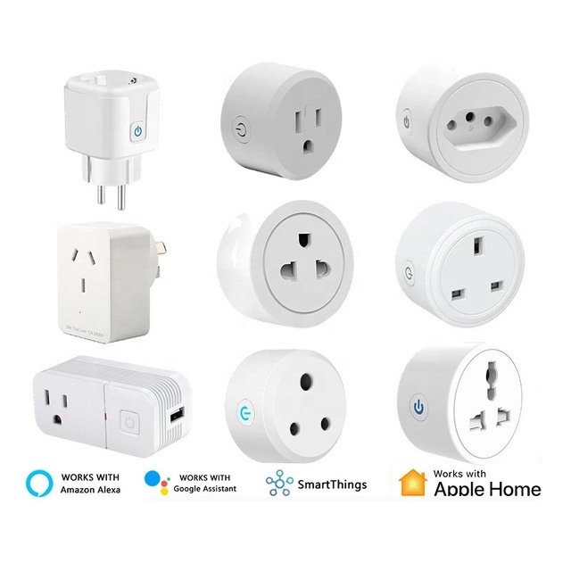 Matter Smart Socket with Wi-Fi & for for Smart Home-Compatible with Brazil US UK EU Australia & Thailand Regulations
