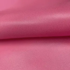 Durable 5*6-76T Polyester Nylon Oxford Solid Dyed Transparent PVC Coating Memory Fabric for Luggage/Bag/Tent/Tarpaulin/Car