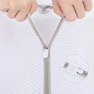 Sac de Lavage en Maille Nid d'Abeille DIY Grande Capacité avec Fermeture Éclair Colorée, Sac à Linge Personnalisable – Offre Spéciale - Product Image 3