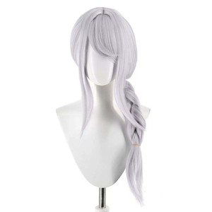 Perruque synthétique résistante à la chaleur pour femmes, style <span class=keywords><strong>cosplay</strong></span> Nozomi <span class=keywords><strong>Kirito</strong></span>, longue tresse grise et violette, GAHC-054 - Product Image 5