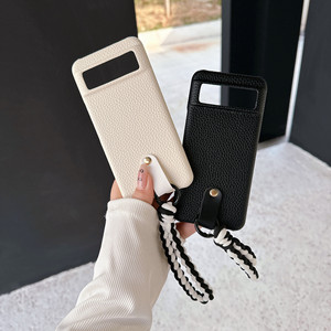 Custodia per telefono in pelle sintetica alla moda con cinturino da polso intrecciato per Samsung <span class=keywords><strong>Galaxy</strong></span> S25 S24 S23 S22 ultra Plus A13 A16 A36 A45 - Product Image 2