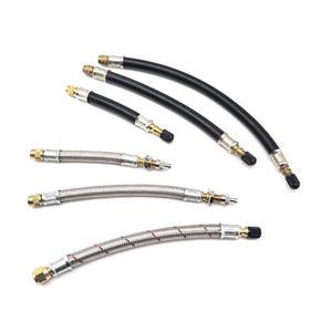 Wheelskyエクセレントエアタイヤラバーステム真ちゅう製フレキシブルバルブエクステンション - Product Image 1