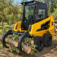 Harga Grosir EPA Wheel Skid Steer Loader Mesin Diesel Rendah Kebisingan Penggerak Skidsteer Loader Struktur Tahan Lama untuk Pembersihan Lokasi