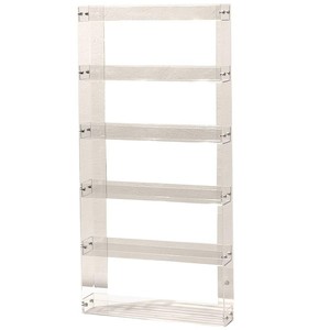 Acrylic <b>Wall</b> Shelf 6 Tier Rectangle <b>Hanging</b> <b>Storage</b> Make Up Desk Organizer Multi Purpose No Drill Installation - Product Image 5