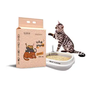 Wholesale Bulk Cat Litter Low-Layer Biodegradable Strong Caking Ability Can Wash With Tofu Stocked Features