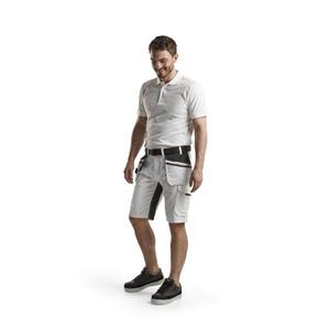 BLAKLADER - 109913301098C44 <b>Painters</b> shorts with stretch <b>White</b>/Dark grey - EAN 7330509659106 WORK TROUSERS WORK SHORTS - Product Image 3