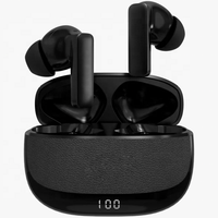 Écouteurs sans fil ANC ENC TWS avec chipset JL, affichage numérique, double micros, réduction de bruit, stéréo HiFi, intra-auriculaires, sport, gaming, IPX5