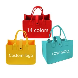 2024 Cheap Price Felt Bags Children Festival Decoration Gifts Packaging Tote Reusable Custom Tote Bag Felt