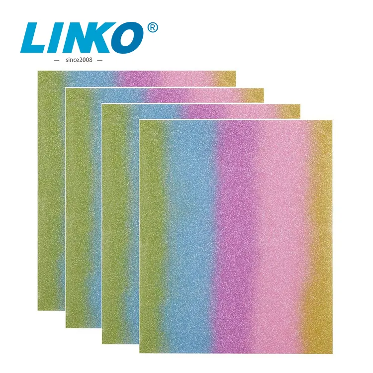 LINKO Custom Printable Textile T Shirt PVC PU heat Press Vinyl sheets HTV Film Heat Transfer Vinyl For Tshirt Clothing Logo