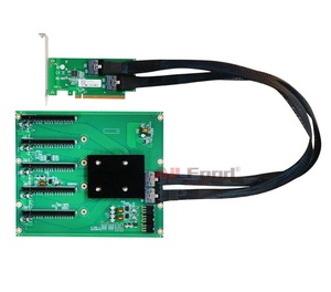 บอร์ดขยาย PCIe 4.0 แบบ 5-GPU พร้อมชิป PEX88096 PCIe 4.0 x16 สำหรับการประมวลผล AI - Product Image 4