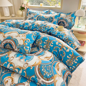 Al por mayor nueva funda de edredón floral para el hogar Primavera Verano estampado cepillado colcha individual ropa de cama estudiante dormitorio Europeo Americano - Product Image 4