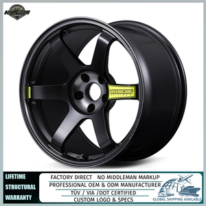 รังสี <span class=keywords><strong>TE37</strong></span> M-SPEC Saga SL ล้อแม็กแบบสั่งทำล้อแม็ก18-19นิ้ว5X114.3 5X120สำหรับ Civic Type R WRX STI GR86 Supra ที่กำหนดเอง - Product Image 1